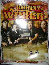 Johnny Winter Autograph Signed Poster