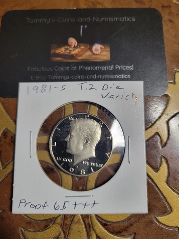 Key Date 1981-S Type 2 Proof Kennedy Half Dollar! Rare Half dollar variety type Cover