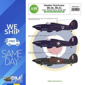 ASK D32034 1/32 Hawker Hurricane Mk.IIb Mk.IIc Part 8 Royal Air Force Burma 1942 - Bild 1 von 4