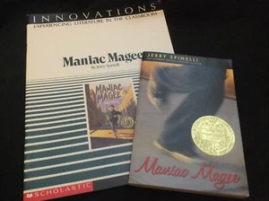 The Innovations Guide to Maniac Magee (Gr 5-7) + PB Book by Jerry Spinelli - NEW - Foto 1 di 3
