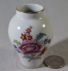 Vintage Herend Miniatur Vase handbemalt Blumen Porzellan Ungarn - Bild 1 von 8
