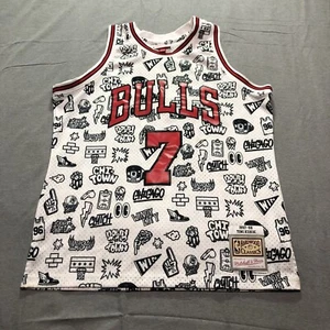 NBA Chicago Bulls Basketball Jersey Toni Kukoc #7 Men's Large White Red Black - Picture 1 of 12