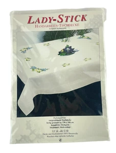 Kit de mantel bordado floral palo dama alemán 151"L x 63"W El punto verde - Imagen 1 de 8