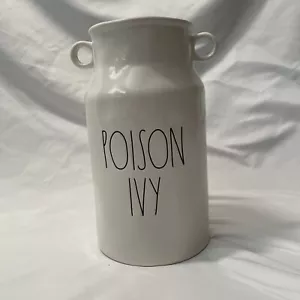 New RAE DUNN Halloween "POISON IVY" Milk Jug Vase - Picture 1 of 6