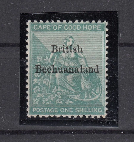 MD19885/ BRITISH BECHUANALAND - SG # 8 MINT MH CERTIFICATE - CV 475 $ Cover