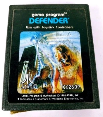 Defender (Atari 2600, 1981) Game Cartridge Only No Box - Image 1 of 4