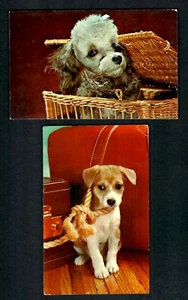 #163  lot of 2,  Dogs Poodle I'm Ready Lets Go, Tied up Suitcase Chrome - Picture 1 of 2