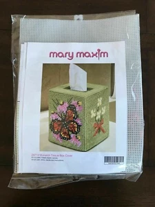Mary Maxim Monarch Plastic Canvas Tissue Box Cover, # 24713 - Picture 1 of 2