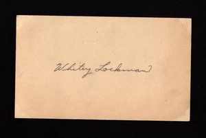 1949 Whitey Lockman New York Giants VINTAGE SIGNED GOVERNMENT POSTCARD GPC - Picture 1 of 2