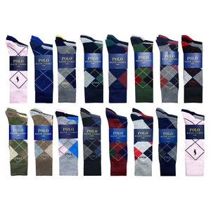 Calcetines Polo Ralph Lauren Argyle para hombre 3 pares Crew - Imagen 1 de 244