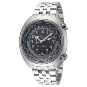 Glycine Airman GMT World Time Automatic 43mm Case 200M W.R Sapphire Crystal - Picture 1 of 3
