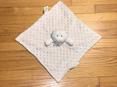 Blankets & Beyond Ecru Minky & White Bear Security Blanket/Lovey - Image 1 of 4