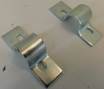 2 Piastrine Acciaio per Cavalletto Centrale Piaggio 125 Vespa VMA 1965 1966 1967 - Immagine 1 di 3