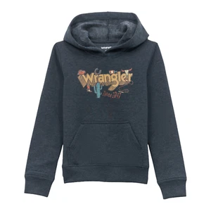 Wrangler Boy's Graphic Dark Sapphire Hoodie 112354259 - Picture 1 of 8