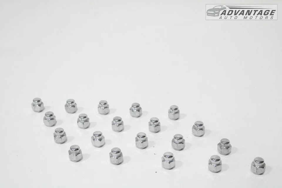 2019-2023 MAZDA 3 2.5L FRONT OR REAR WHEEL RIM LUG NUT BOLT SILVER SET OF 20 OEM - Image 1 of 4