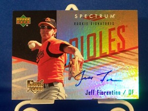 2007 Upper Deck Spectrum Rookie Signatures Jeff Fiorentino #121 Rookie Auto RC