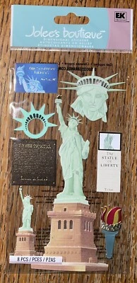 Jolees New York "Statue of Liberty" Tour Monument Torch Flame Scrapbook Stickers - Image 1 of 4