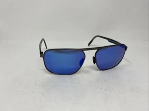 MAUI JIM WAIHEE RIDGE MJ777-02C GRAY W/ BLUE MIRROR POLARIZED LENS SUNGLASS 6399 - Picture 1 of 11