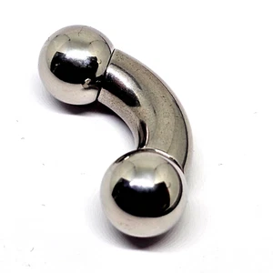 Gebogene Stange 00g (10 mm) Prince Albert große Stärke 14 mm Kugel schweres Piercing 42 mm - Bild 1 von 22