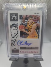 2021-22 Panini Chronicles Draft Picks Luka Garza Pink Rookie Auto RC #CR-LGA