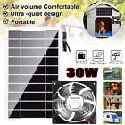 30W Solar Powered Panel Exhaust Roof Attic Fan Air Ventilation Van For Pet House