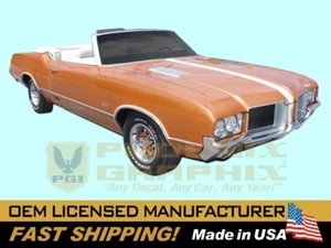 1971 GM Oldsmobile 442 W29 Paint Stencil Decals Stripes Kit Y73 Hood (non-AI) - Picture 1 of 1