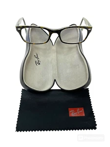 Ray Ban Designer Glasses Frames Polished Tortoise Brown Green Case Cloth RB 5150 - Picture 1 of 12