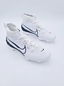 Botines de béisbol Nike Alpha Huarache NXT blancos azul marino para hombre talla 7 - Imagen 1 de 6