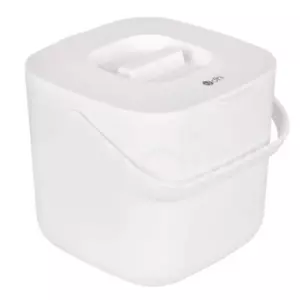 Dihl 7L White Food Waste Kitchen Compost Caddy Bin, Strainer - Picture 1 of 4