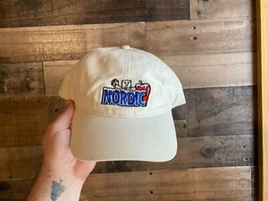 Nordic Polar Bear Hat VTG 90s Y2K Adult Mens Dad Cap Apple Snow Winter Sewn Cold - Picture 1 of 7