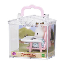 Calico Critters Mini Carry Case Bunny On Highchair Set NEW IN STOCK 