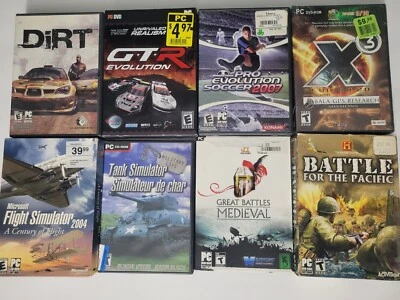 Vintage PC Game Lot Of 8 Great Games - Image 1 of 4