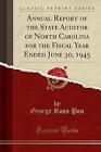 Annual Report of the State Auditor of North Caroli