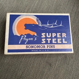 ORIG PRYM'S NO. 20 - SUPER STEEL SONOMOR DRESSMAKER PINS IN ORIG BOX - Picture 1 of 4