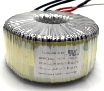 400 W Toroidal Transformer For Halogen & Xenon Lamp, Input 120V, Output 12V AC - Image 1 of 2