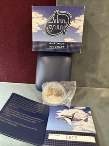 2008 PP COOK ISLANDS 1 $ Silber .999 Münze mit COA und 2 Boxen "Antonov 225" - Bild 1 von 15