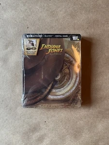 Indiana Jones & The Dial Of Destiny 4K Blu-Ray STEELBOOK Best Buy NEW SEALED - Picture 1 of 3