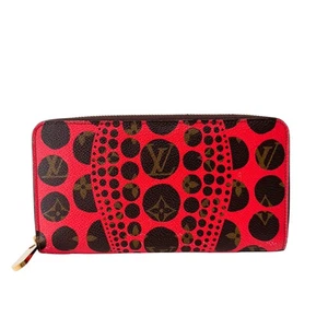 LOUIS VUITTON LV x Yayoi Kusama 2012 Monogram Brown Canvas Wallet - Picture 1 of 13