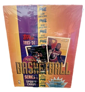 1993 94 Topps NBA Basketball Series 1 Factory Sealed Box NEW NEVER OPENED - Picture 1 of 6