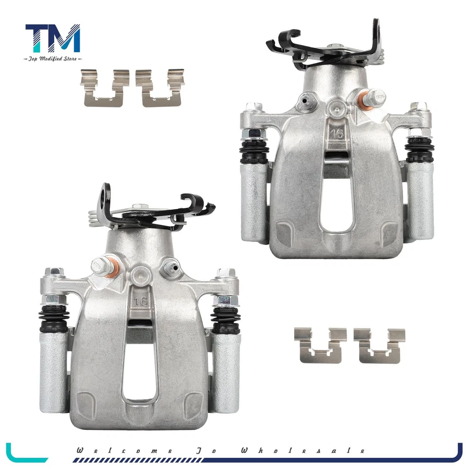 Par de pinzas de freno traseras con soporte para 12-16 Buick LaCrosse 11-17 Buick Regal Foto 1 de 4