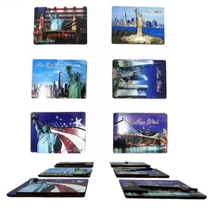 6 Pack of New York City 3D Effect Souvenir Fridge Magnets Set, NYC Bridge, St... - Picture 1 of 5