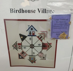 Birdhouse Village Embroidery Pattern by Lynne Tomlinson with Treasures - Picture 1 of 6