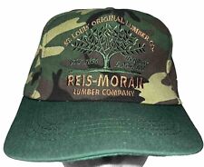 Camo Baseball Hat Reis Moran Adjustable EmbroideredSnap Back Union Made In USA