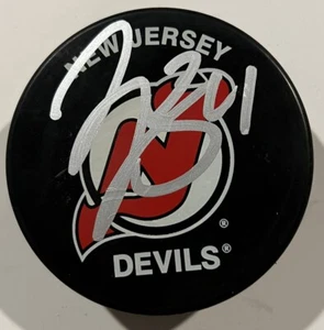 Jake Allen Signed Autographed New Jersey Devils Logo Puck - Picture 1 of 2
