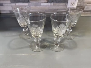 Set di 4 cordiali Pfaltzgraff Pineapple Heritage 6 oz bicchieri 5 3/8" - Foto 1 di 3
