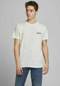 Jack & Jones Hombre Camiseta Básica Talla Pequeña Blanca - Imagen 1 de 4