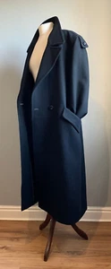 WINDSMOOR PURE WOOL COAT 18 long trench black flare military victorian duster - Bild 1 von 22