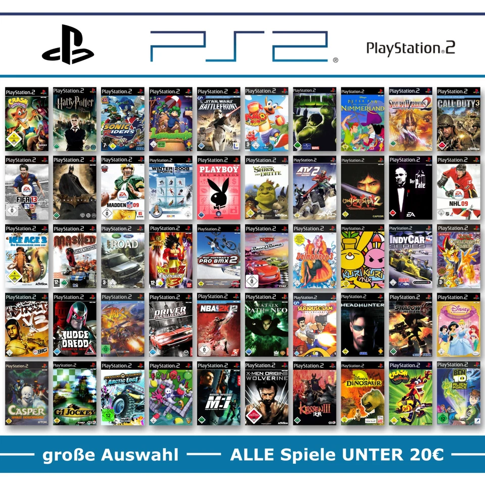 PS2 PlayStation 2 Spiele-Wahl 🚨 ALLE Spiele UNTER 20€ pro Game ⬇️2️⃣0️⃣💰✅ - Bild 1 von 1