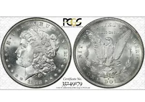 1878-S Morgan Silberdollar PCGS MS63 True View - Bild 1 von 1