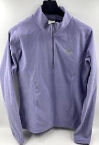 The North Face TKA 100 Girl Purple  Long Sleeve 1/2Zip Fleece Jacket XL